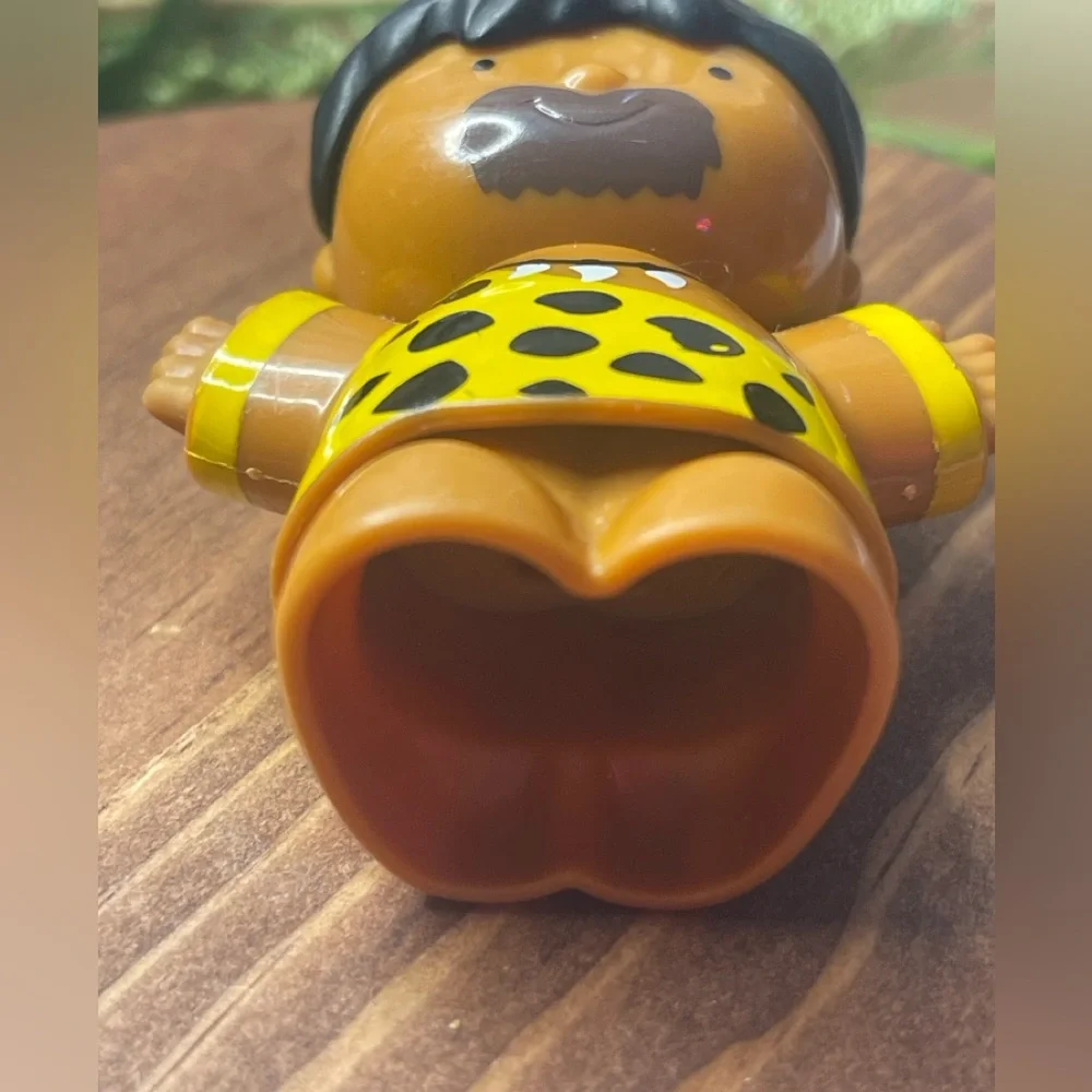 Caveman Toy Figure with Yellow and Black Outfit